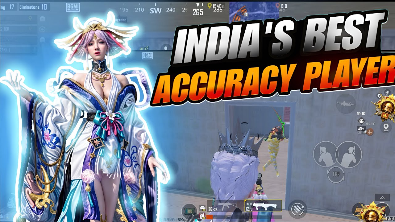 INDIA’S BEST ACCURACY PLAYER🤯l S RANK 1YT