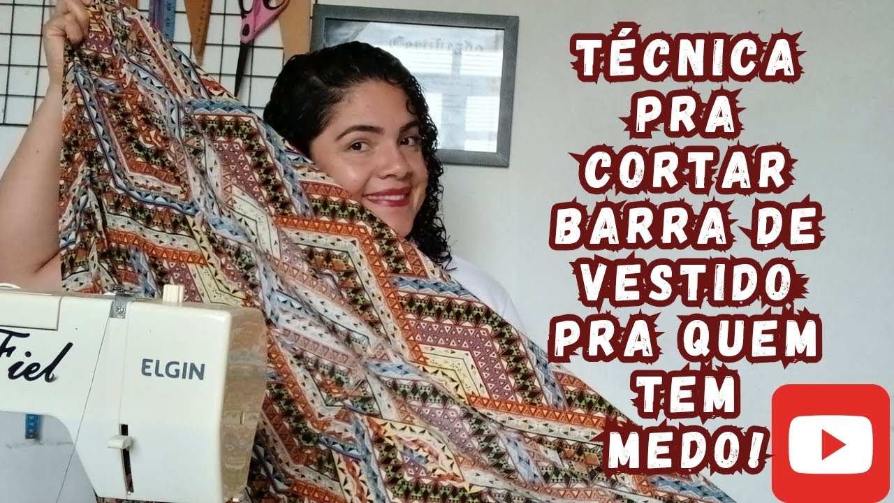Técnica pra cortar barra de vestido