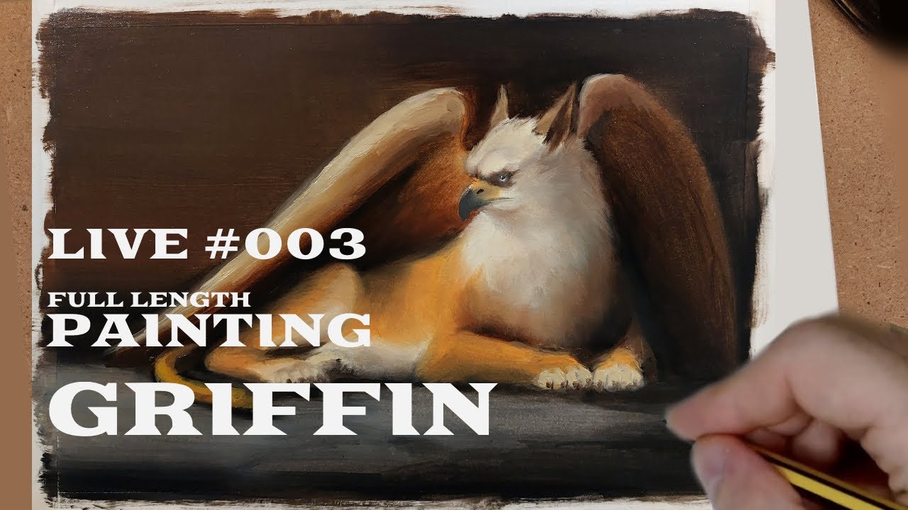 [LIVE #003 ARCHIVE] Griffin oil painting - no talking, just sounds #chill