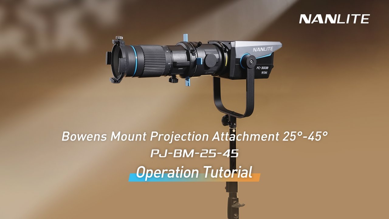 Bowens Mount Projection Attachment 25°-45° | Operation Tutorial