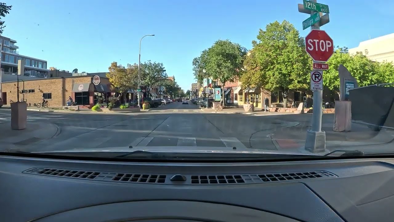 Driving Sioux Falls, South Dakota 4k: Phillips Ave, Rice St, and Veterans PKWY│USA│2023