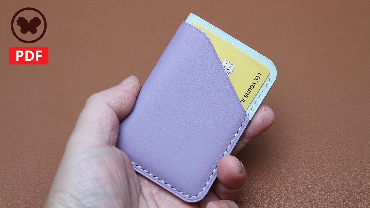 Making a simple vertical card holder (free PDF pattern) DIY