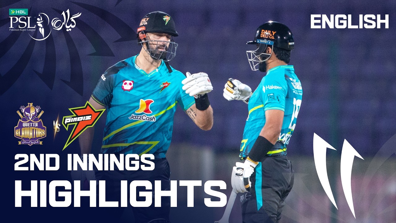 2nd Innings Highlights | Quetta Gladiators vs Rawalpindiz | English | Match 18 | HBL PSL 11 | MZB1K