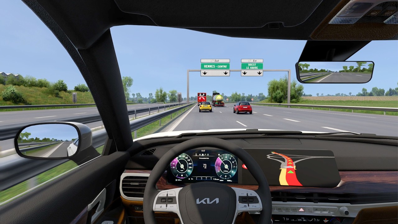 Kia Telluride SX X Pro | Euro Truck Simulator 2 [Steering Wheel Game Play] #ets2