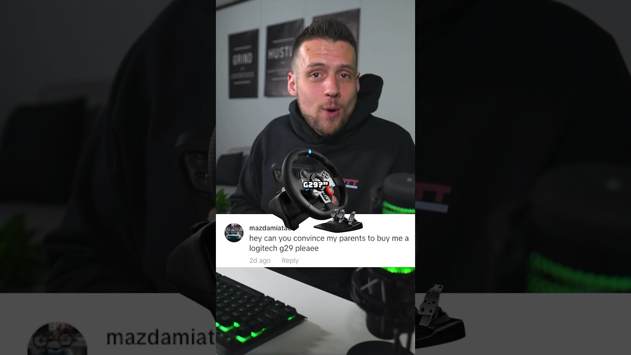 Convincing Parents to Buy a Racing Wheel