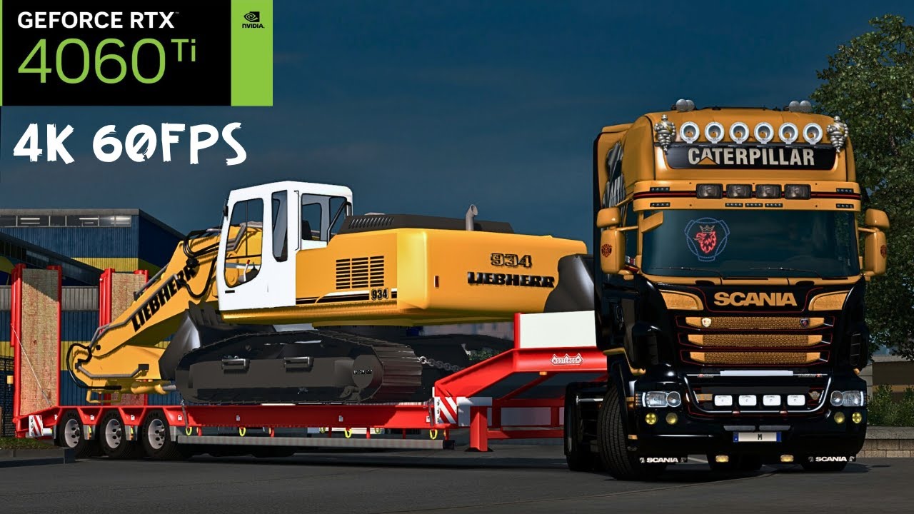 Scania lead Damaged Bulldozer to Construction Site🚧 | Euro Truck Simulator 2 | RTX 4060Ti | 4K 60FPS