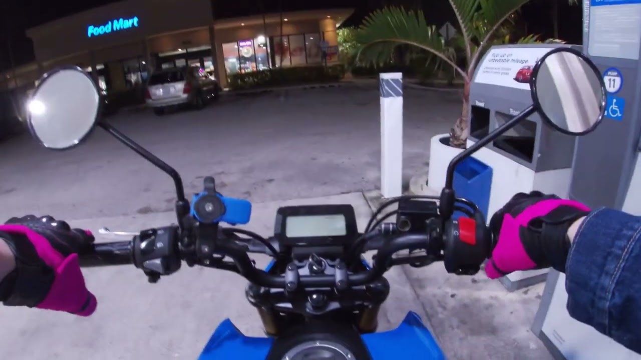Night Drive And Filling Up My New 2025 Honda Grom With Gas For The First Time