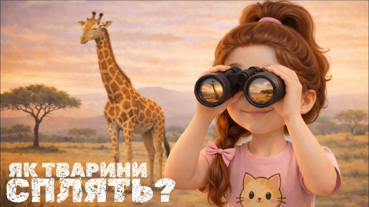 Як сплять тварини: стоячи, лежачи чи клубочком? 💤 | Цікаві факти для дітей | Академія Чомусіків