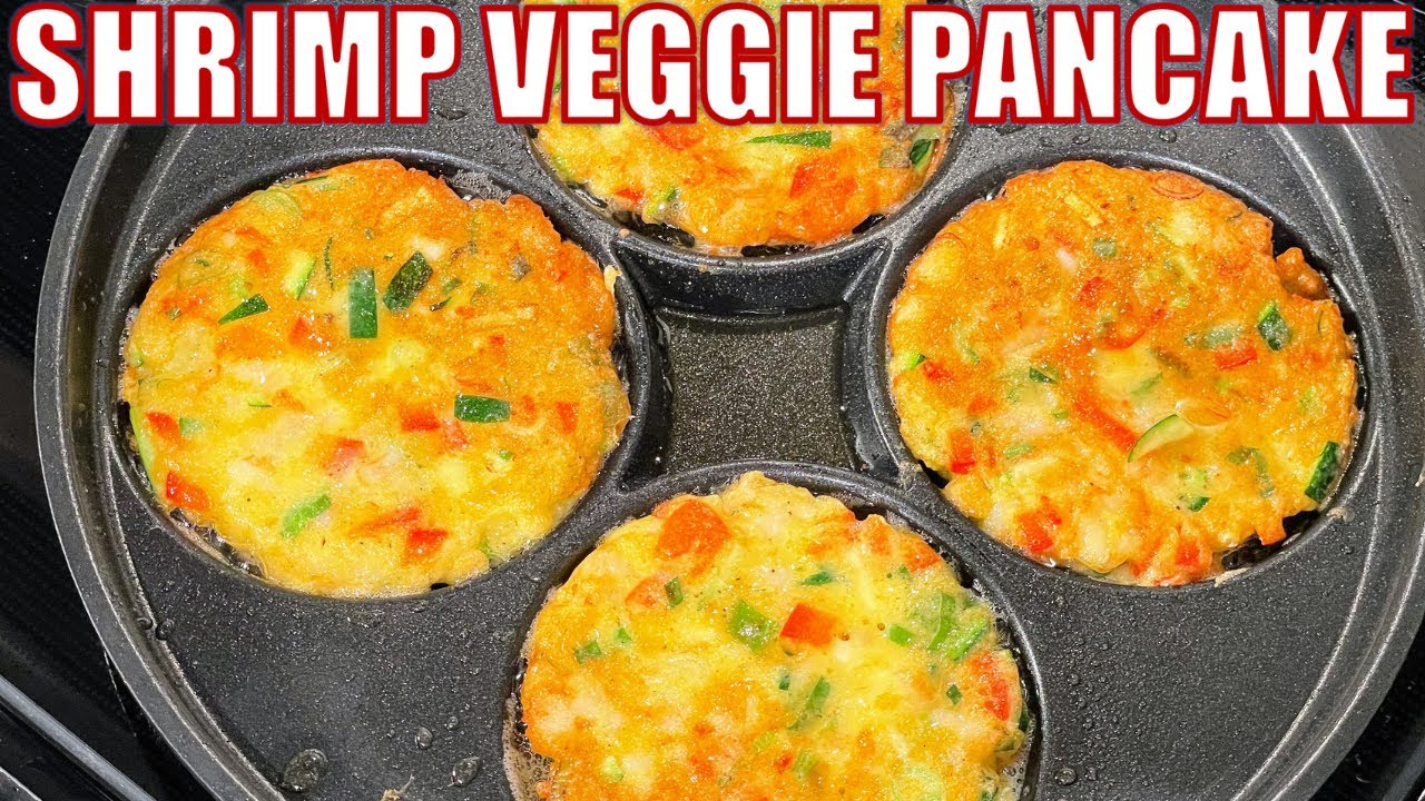 How To Make Shrimp Vegetable Pancake At Home | Easy and Delicious!!!😋😊
