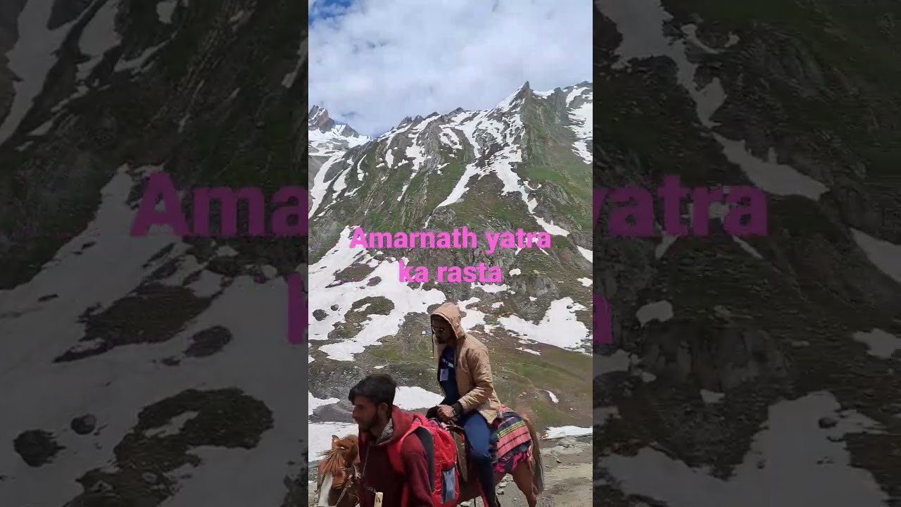 Amarnath yatra road and vies