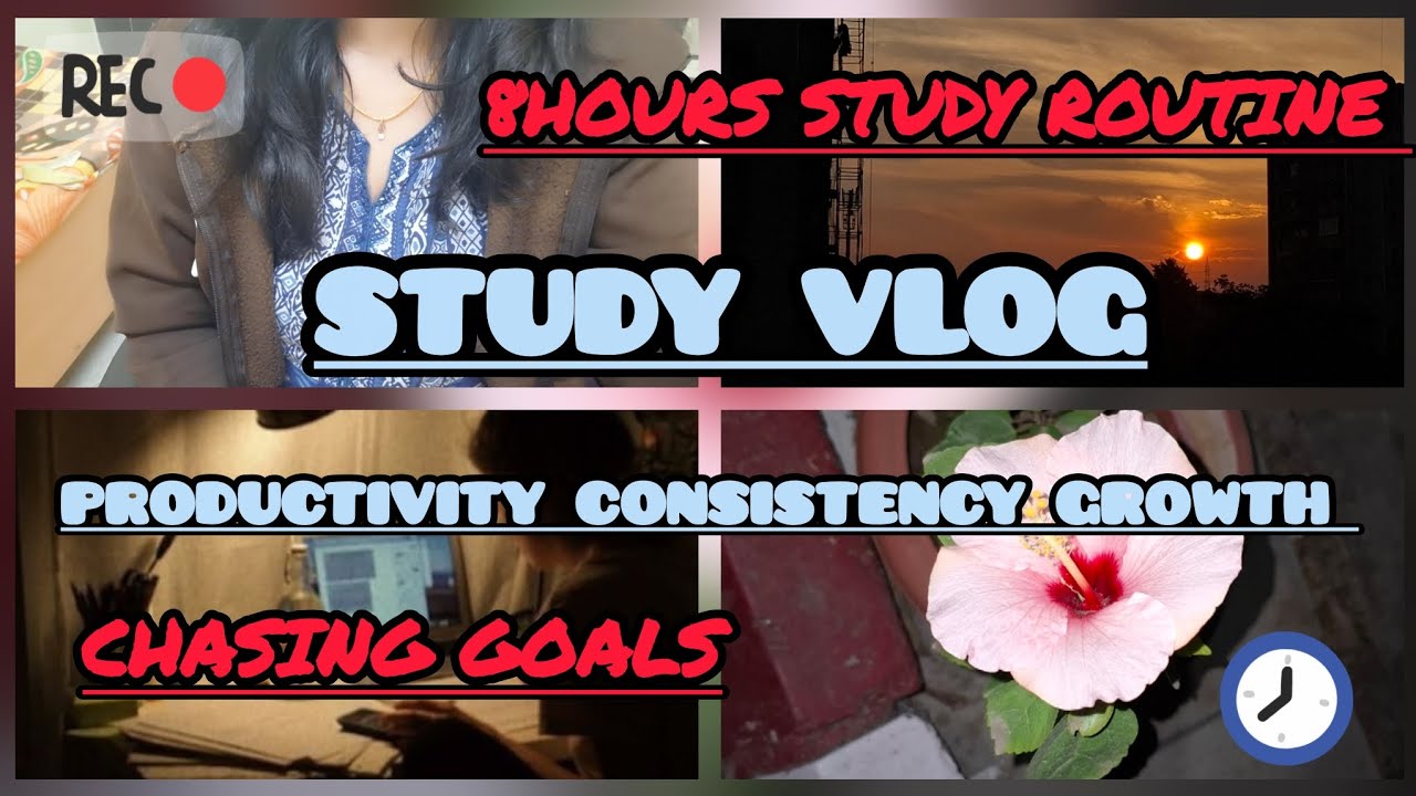 8 hours study vlog ♥️Consistency over confusion✨️🫶 