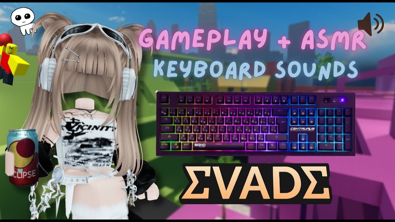 EVADE Gameplay but You Can Hear Every Key I Press  - briannaRB