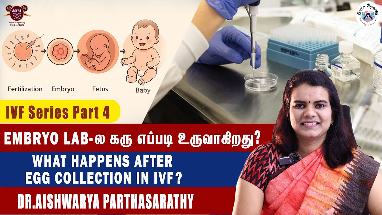 Egg Collection-க்கு அப்புறம் Embryo Lab-la என்ன நடக்கும் | Explanation by Dr. Aishwarya in Tamil
