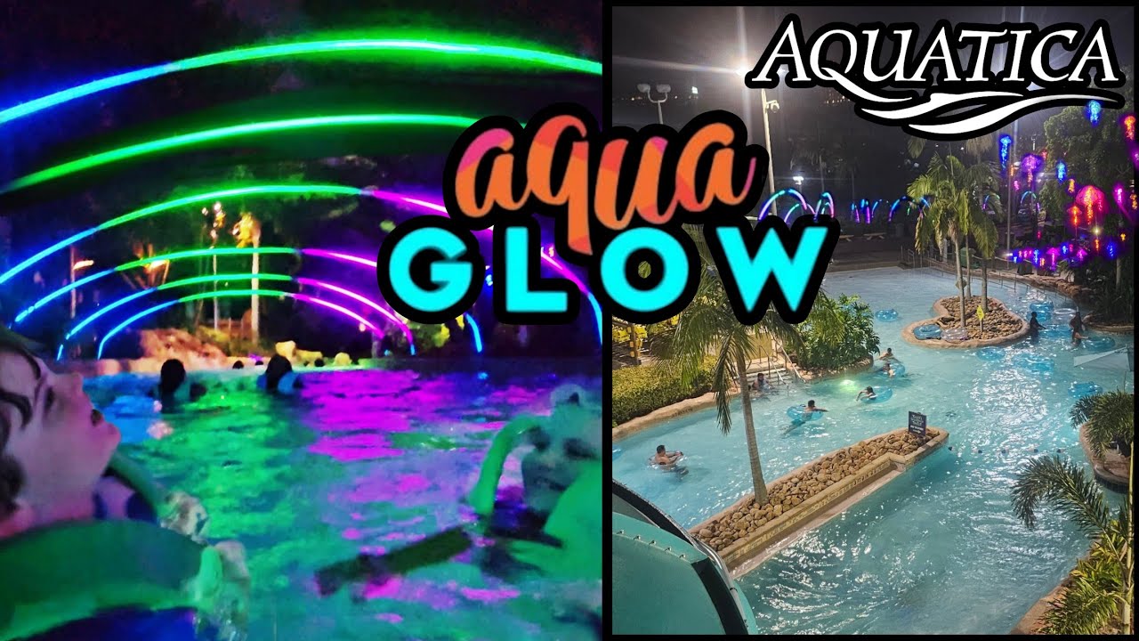 НОВОЕ мероприятие «Aqua Glow» в Aquatica Orlando после закрытия! Ночной аквапарк с минимальными о...