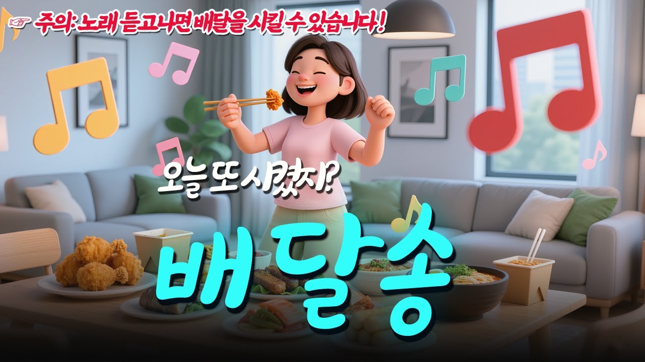 🎶 띵동! 배달왔어요 | 전 국민 공감 배달송ㅣ Viral Delivery Song (K-Fun Music)ㅣ신나는 음악ㅣ듣기 좋은 노래