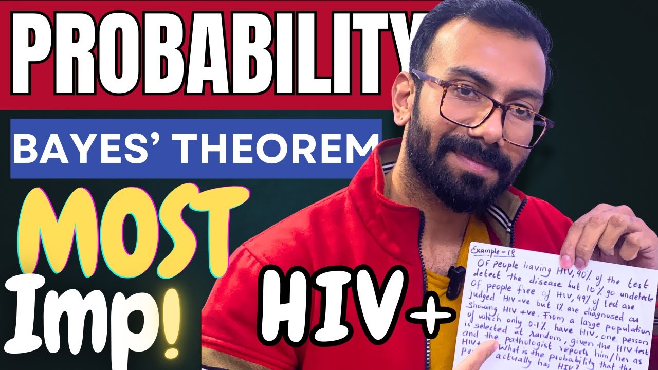 Bayes' Theorem: The HIV Test Question (Ex 18) | Class 12 Probability Simplified