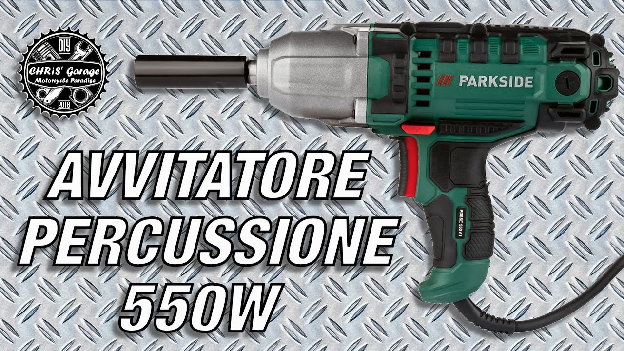 Avvitatore a Percussione 550 W per Ruote Auto Parkside PDSSE 550 A1