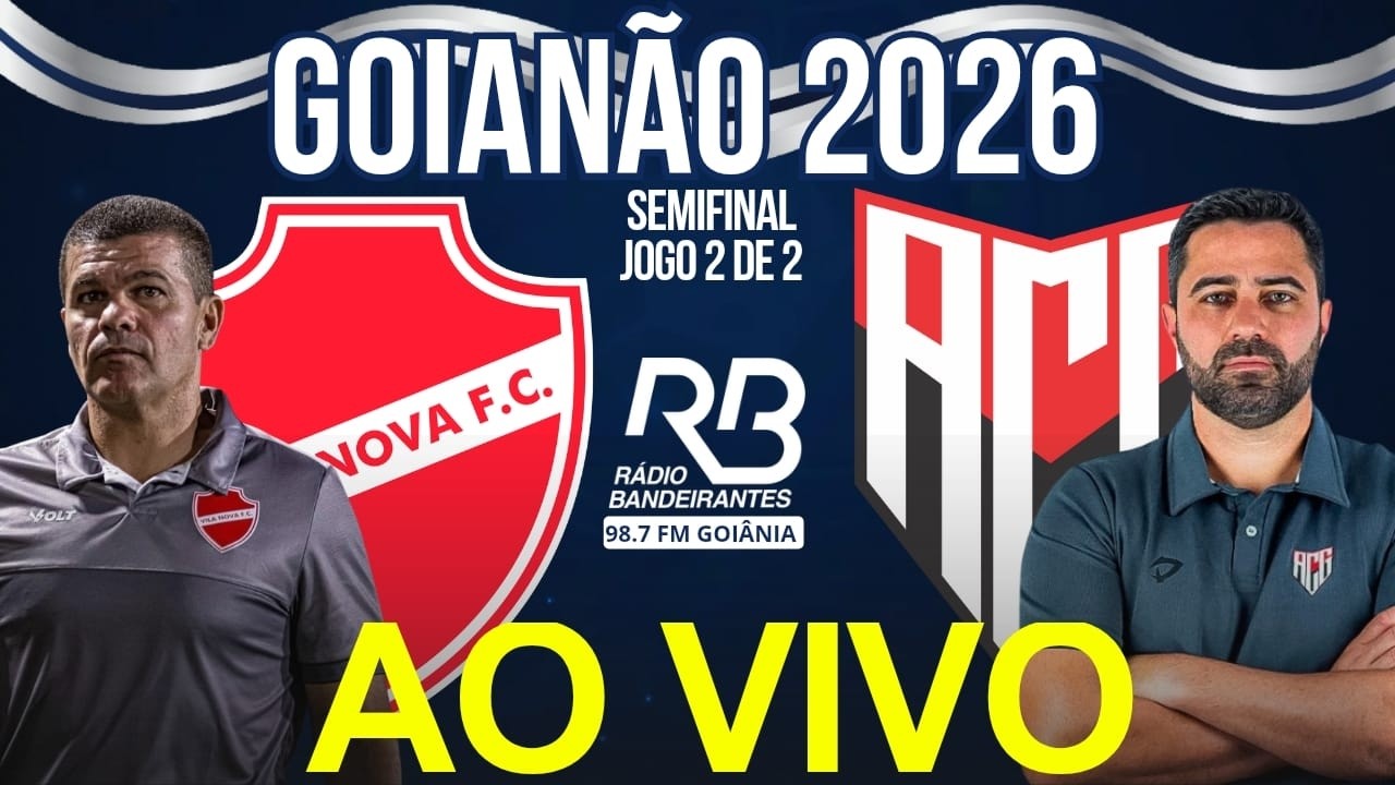 AO VIVO - Vila Nova x Atlético Goianiense | Campeonato Goiano - Semifinal - 01/03/2026