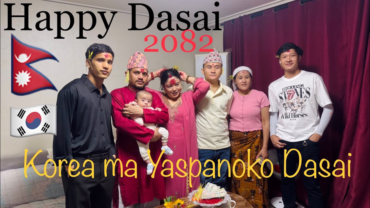 Korea ma Dasai manaudai hami (2082) // happy dasai // okil babu films