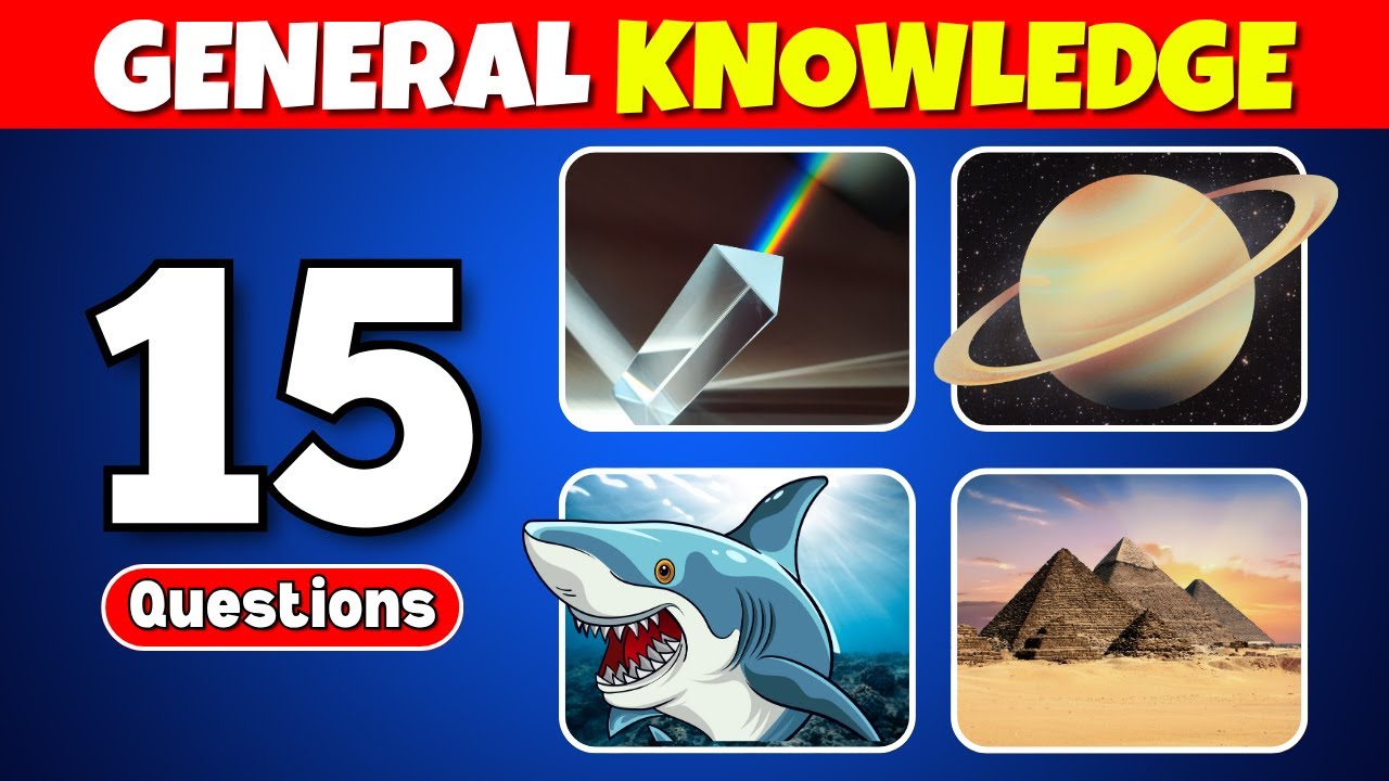 General Knowledge Trivia Quiz | 15 Questions 🔥 everyone should know! 🙂 #gk #generalknowledge #trivia