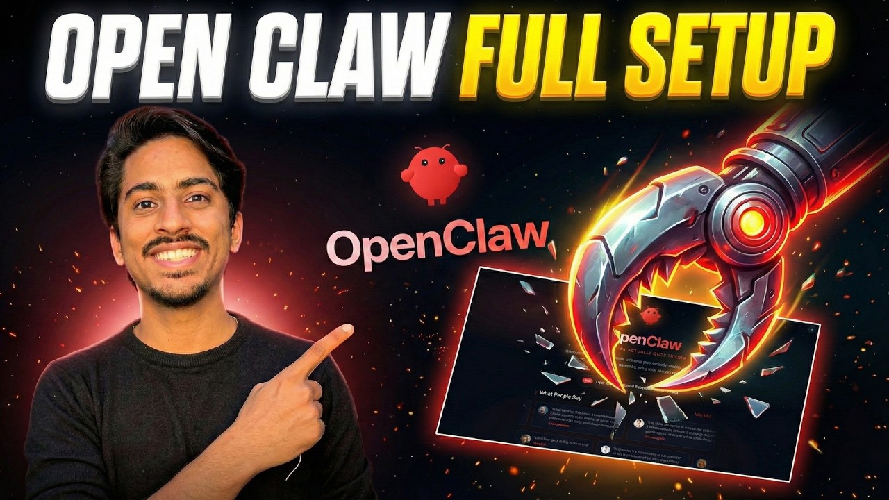 OpenClaw Full Setup: The AI That Actually DOES Things! 🤯