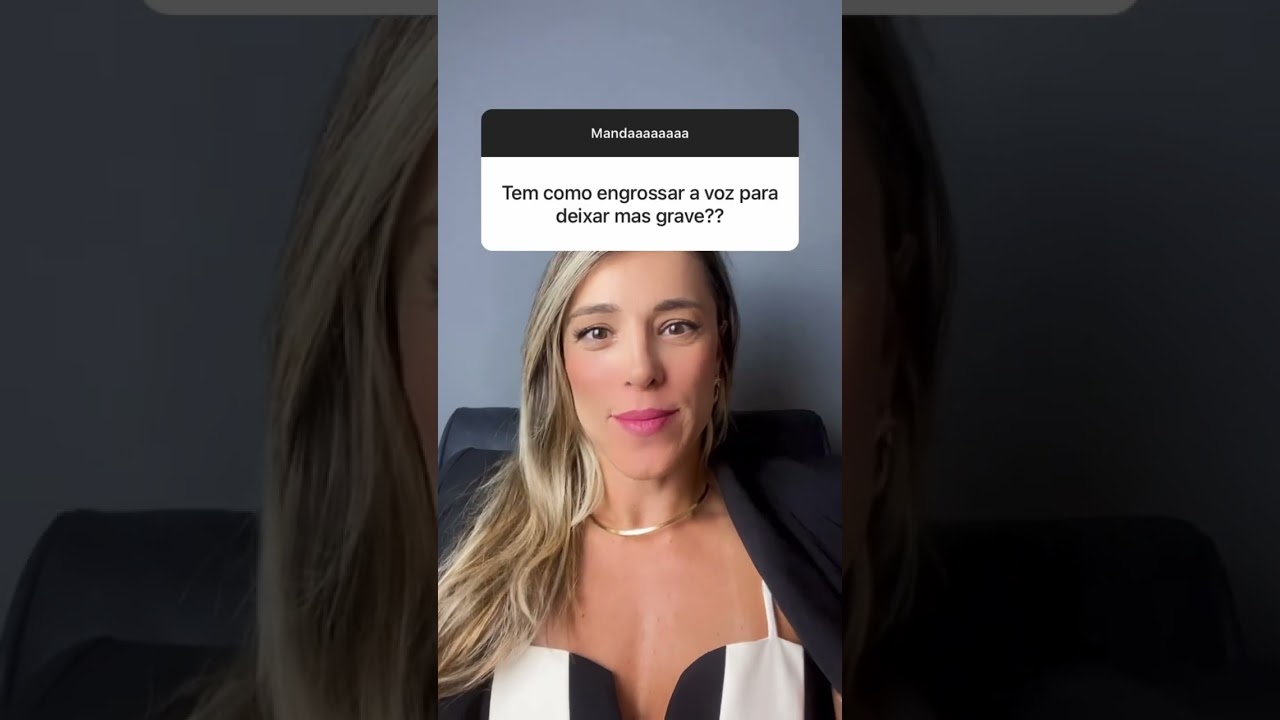 T&Eacute;CNICA de VOZ para ENGROSSAR a VOZ - como ter a voz mais grave | voz grossa
