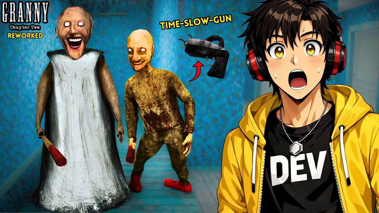 ANZU SENPAI Plays Granny Chapter Two Reworked | NEW TIME MACHINE GUN