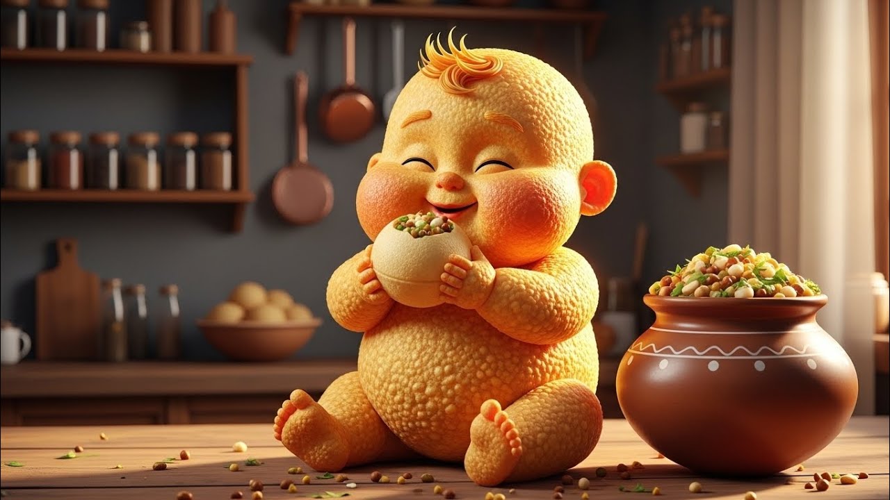Cutest indian street Food Eating ASMR | Bread, Cake, and Golgappa babies eating - so satisfying!”