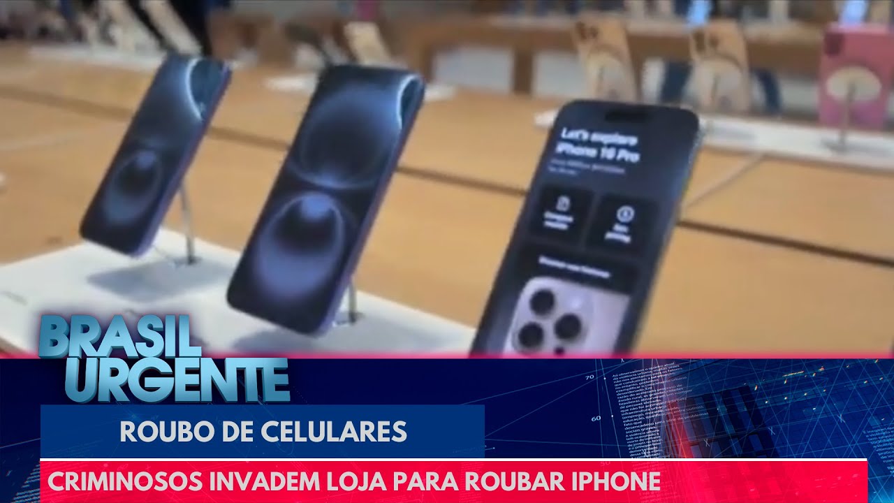 Gangue do iPhone 17: vítima quebra o pé ao fugir dos ladrões | Brasil Urgente