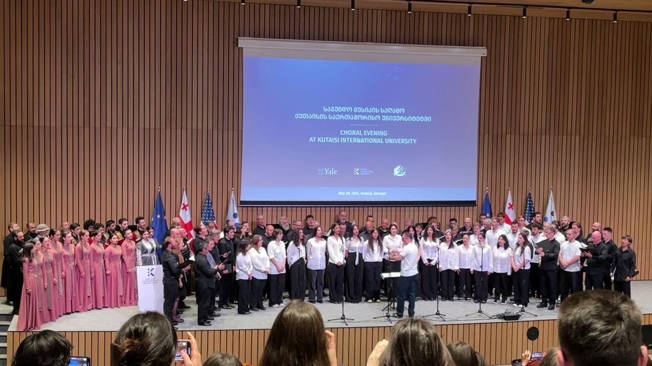 ,,მრავალჟამიერი” - KIU, YALE, ქუთაისის სახელმწიფო ანსამბლი, ანსამბლი ,,ადილა” - გაერთიანებული გუნდი