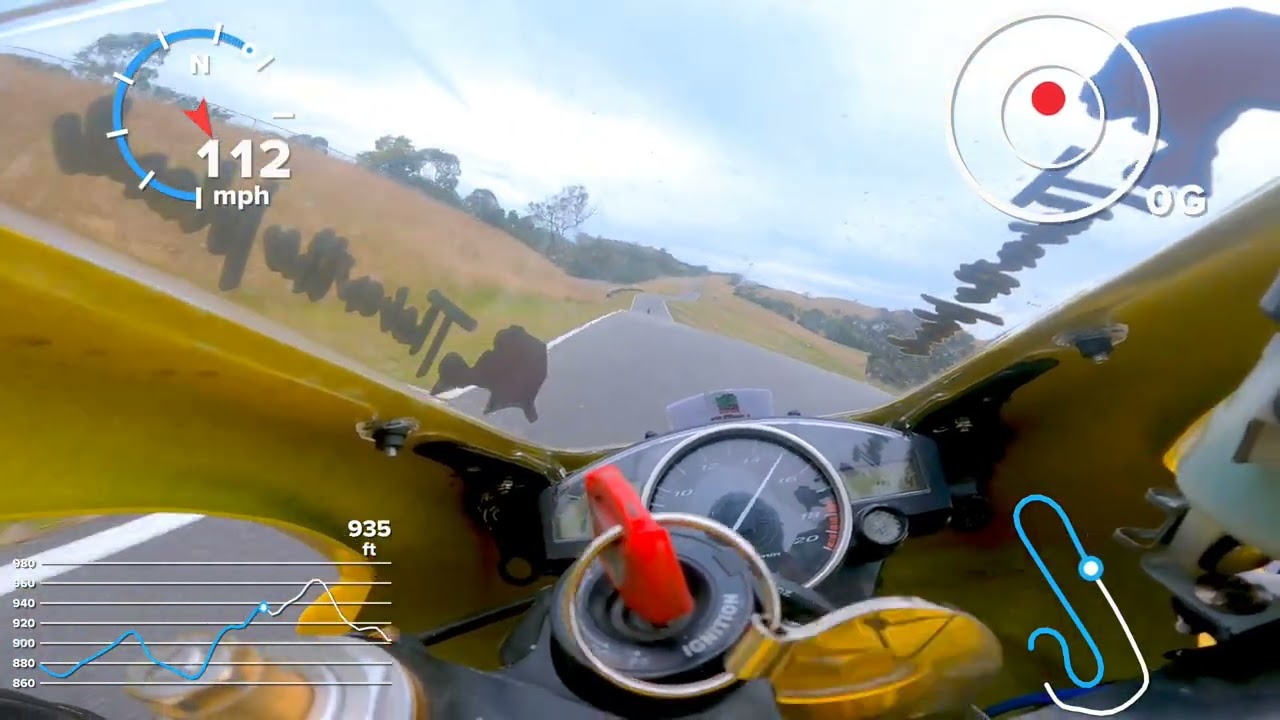 Lap of Broadford on an R6