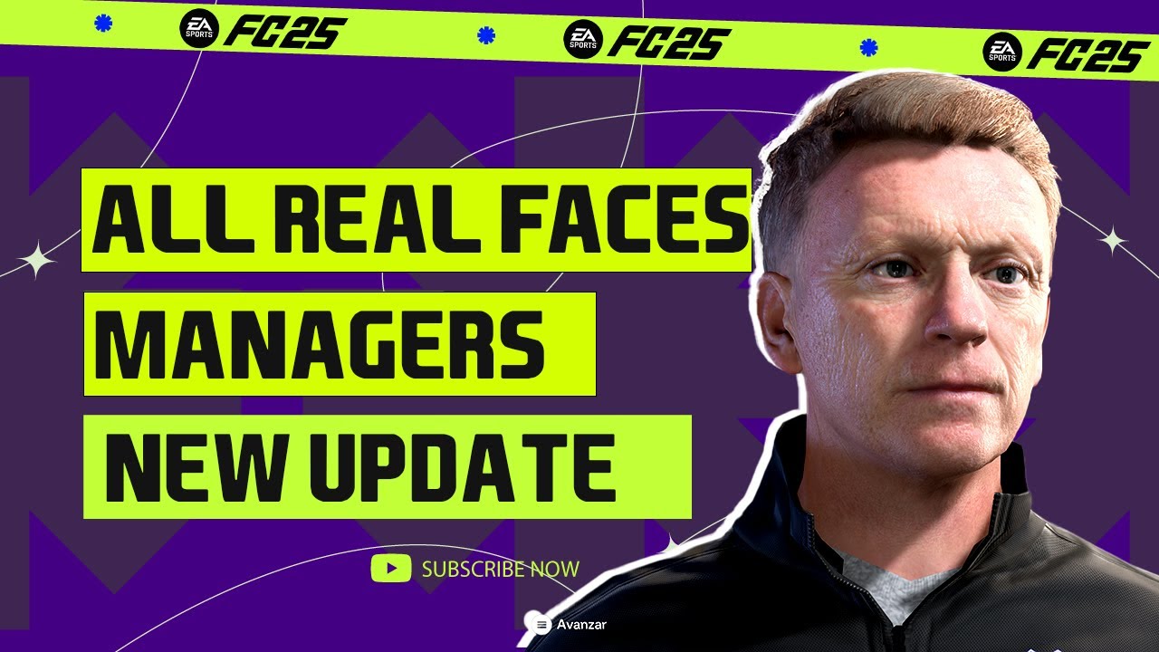 FC25 ALL MANAGERS REAL FACES in EA SPORTS FC 25│MEN TEAMS | MANAGER CAREER MODE UPDATE