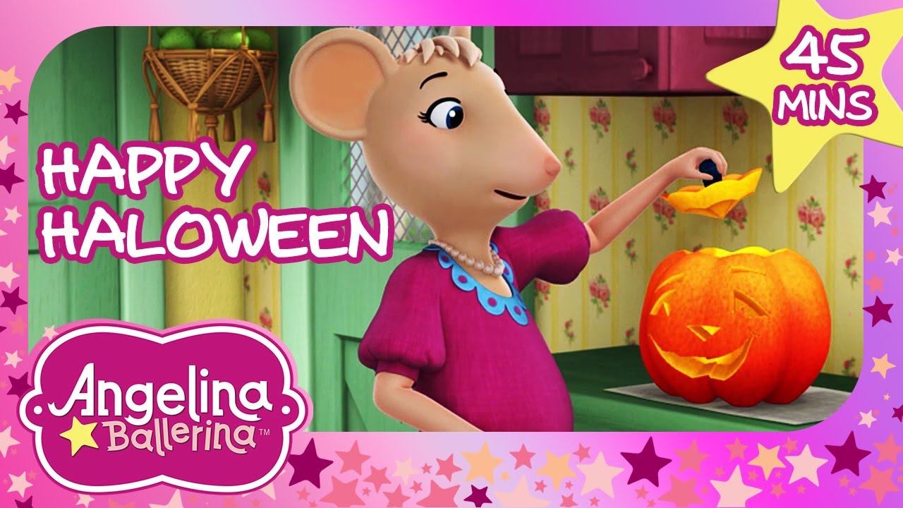🎃 HAPPY HALLOWEEN |  Angelina's Trick-or-Treat Feat | Angelina Ballerina​ | 9 Story Kids