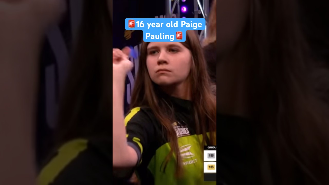 🤩16 year old superstar: Paige Pauling 🤩what a finish Darts Dart