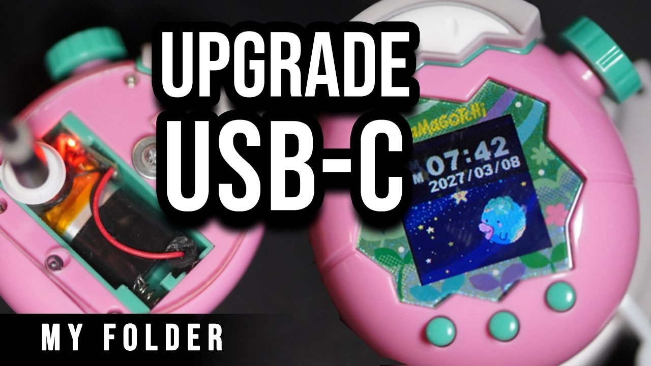 Mod▸Tamagotchi Paradise | USB-C Rechargeable Upgrade