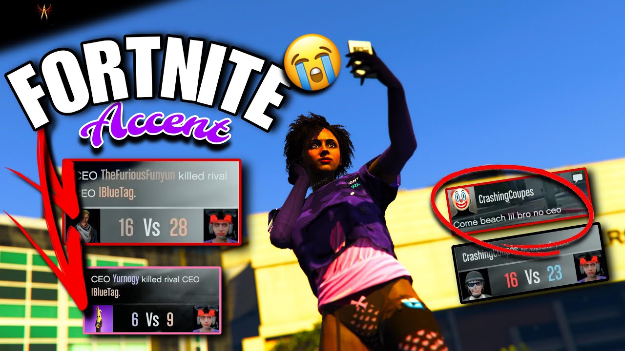 These Tryhards had a FORTNITE ACCENT‼️😂😂😭😭 | GTA Online