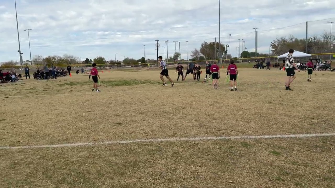 Super short flag football stop for Aven boo before driving to Mesa today.