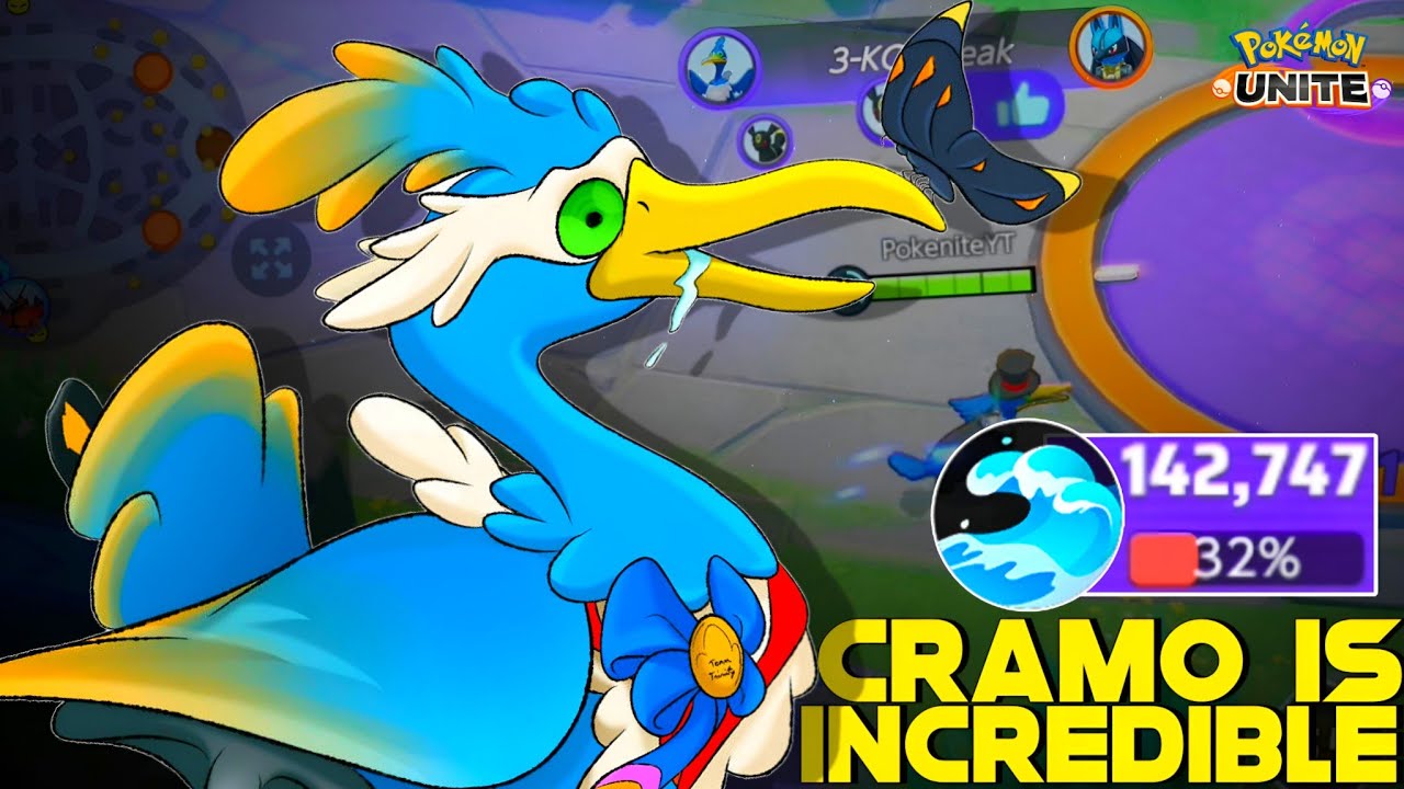 I AM SURPRISED THAT HOW CRAMORANT CAN DEAL THIS MUCH DAMAGE  IN MASTER RANK 😲 | POKEMON UNITE
