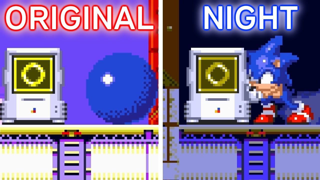 Launch Base Zone, but it's NIGHT?! (& Harder BIG ARMS BOSS!) ~ Sonic 3 A.I.R. mods ~ Gameplay