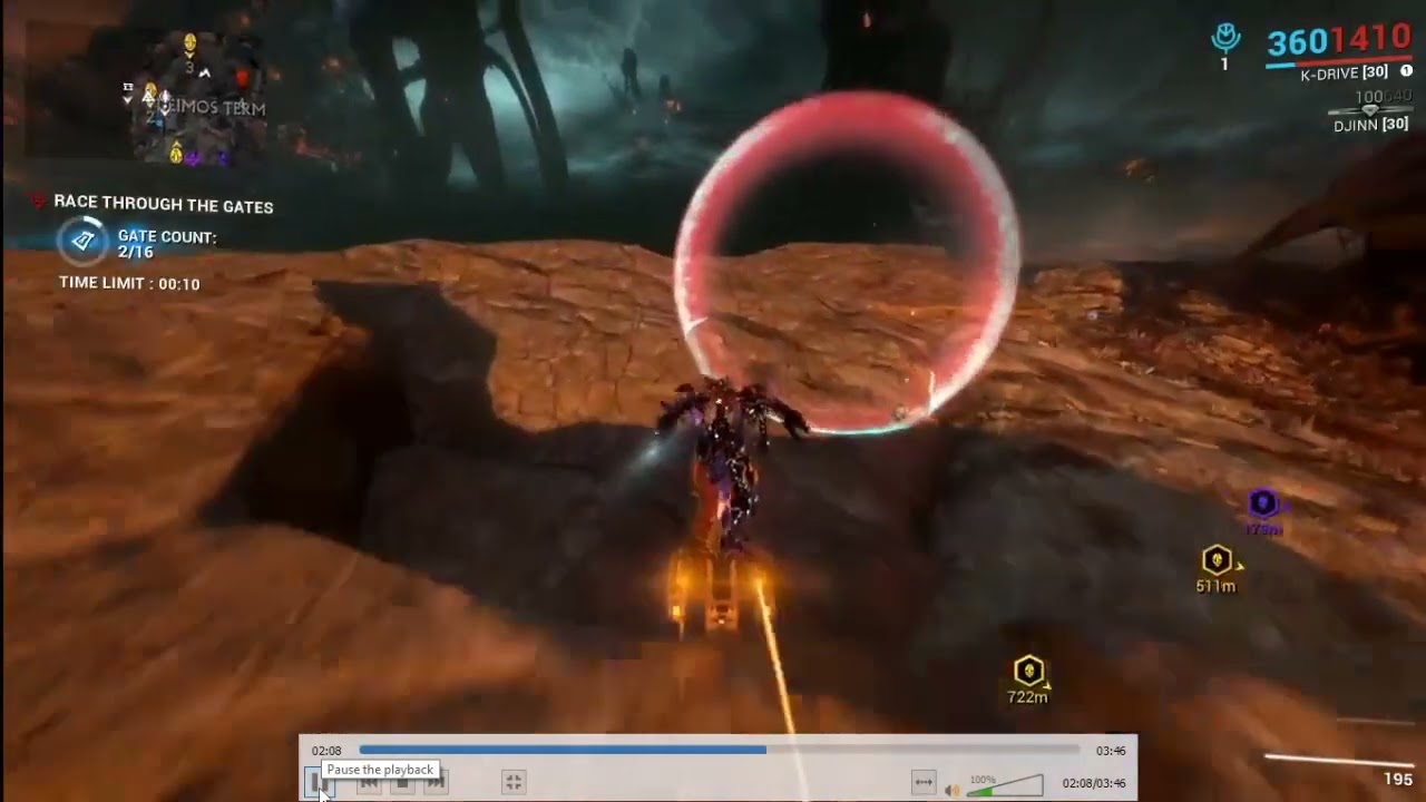 Warframe - How to do the Feverspine K-Drive race.