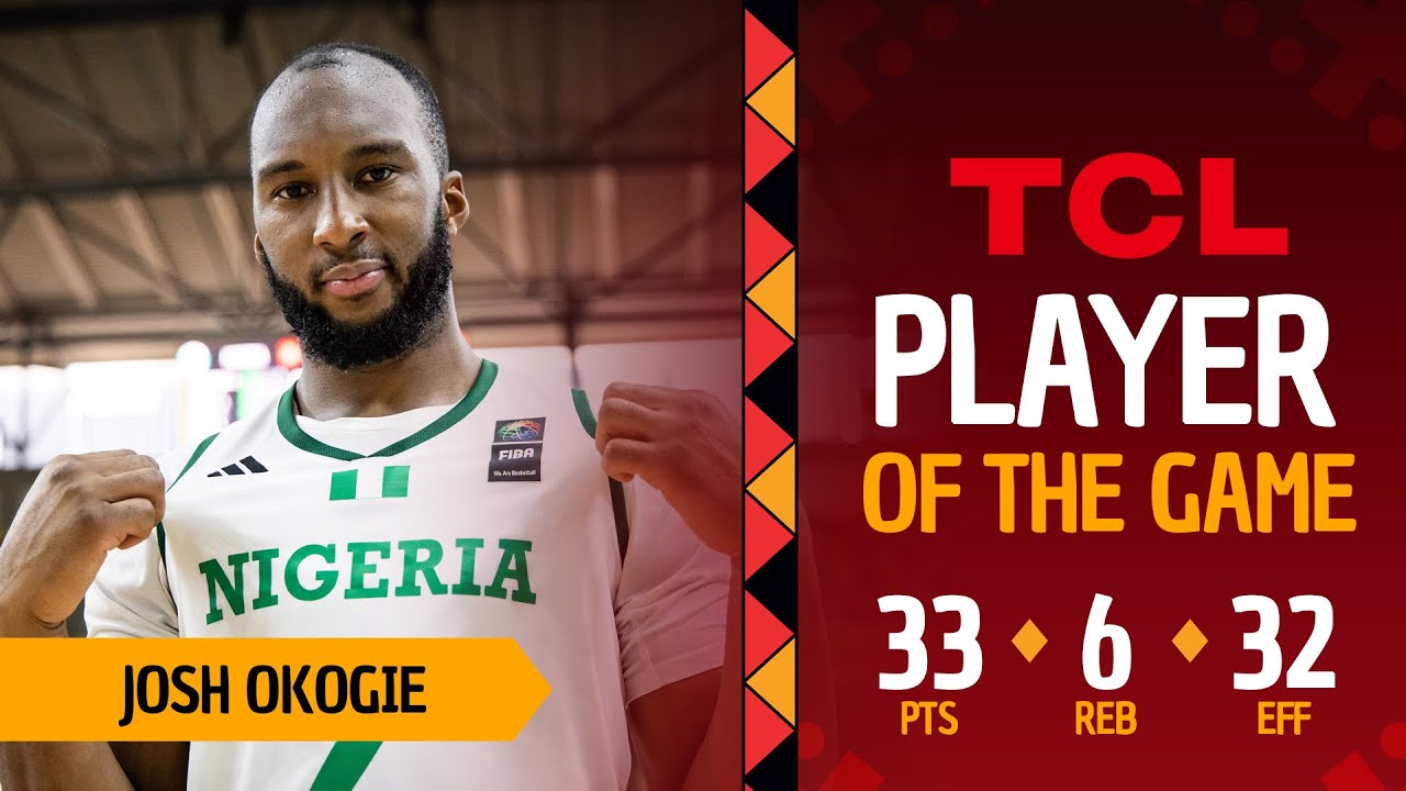 Josh Okogie (33 PTS) | TCL Player Of The Game | NGR 🇳🇬 vs TUN 🇹🇳 | #AfroBasket 2025