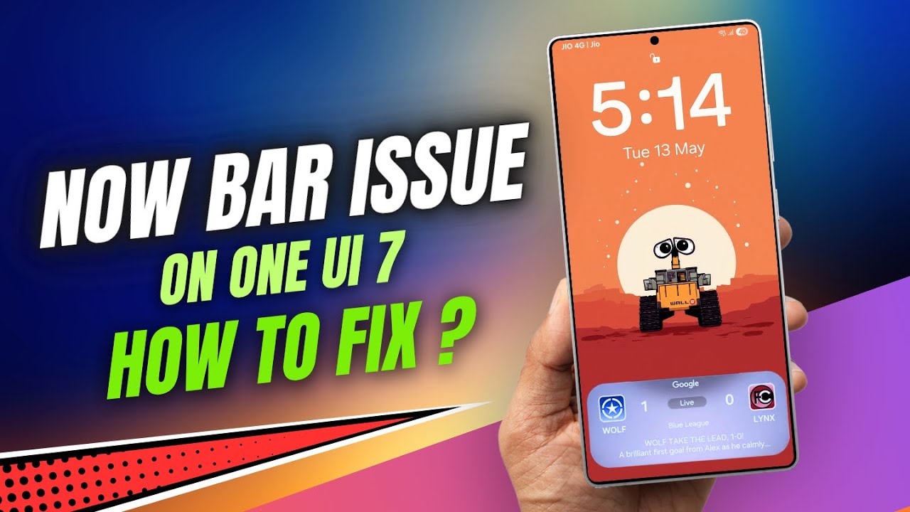 NOW BAR на One UI 7 — как исправить проблему с отображением спортивных результатов?