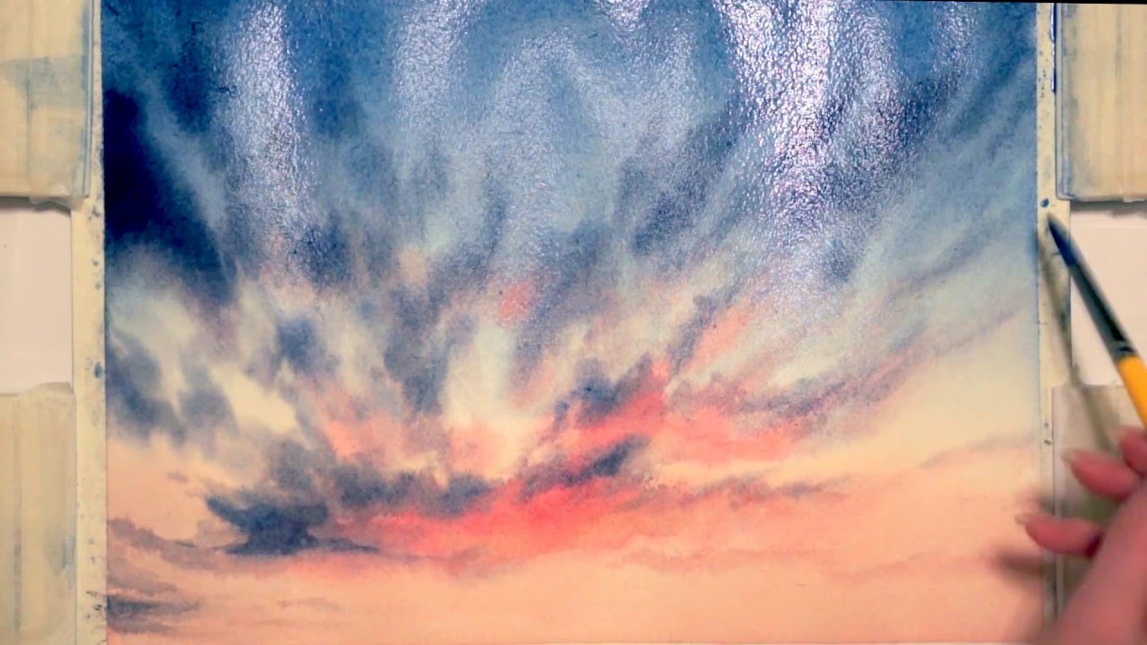 Miami sky watercolor, 2nd day