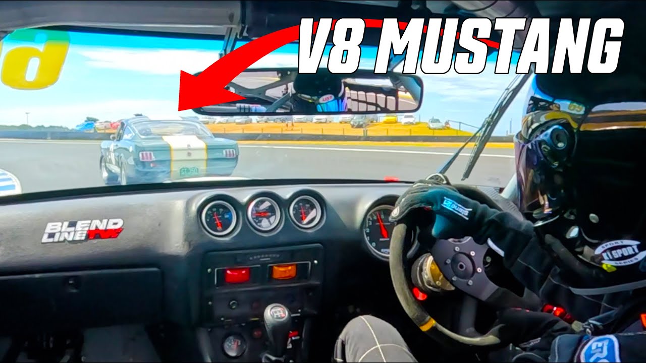 Horsepower vs Handling! Awesome Datsun 280z takes on V8 Mustang