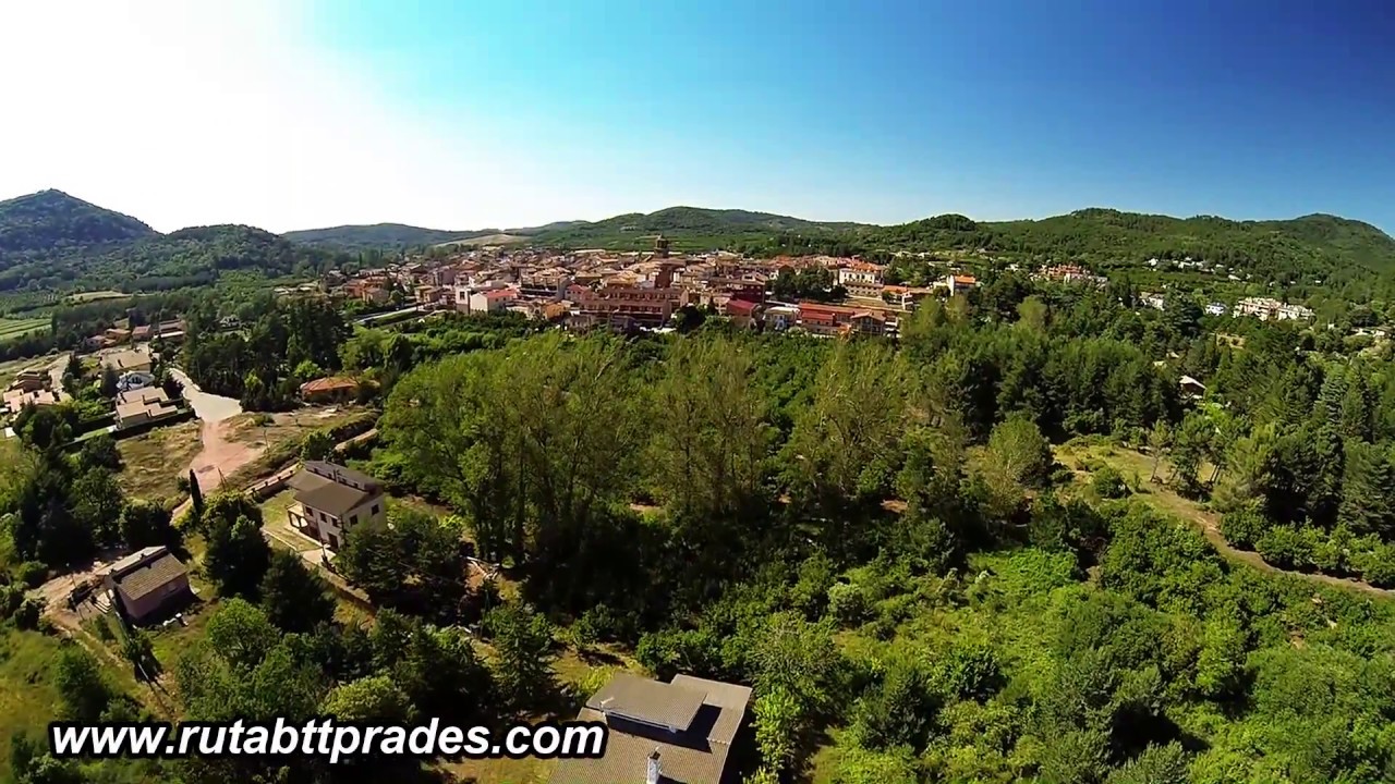 Prades, Muntanyes de Prades, Catalunya,Dron