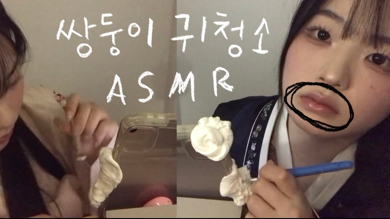 쌍둥이 귀청소 asmr #고인물asmr