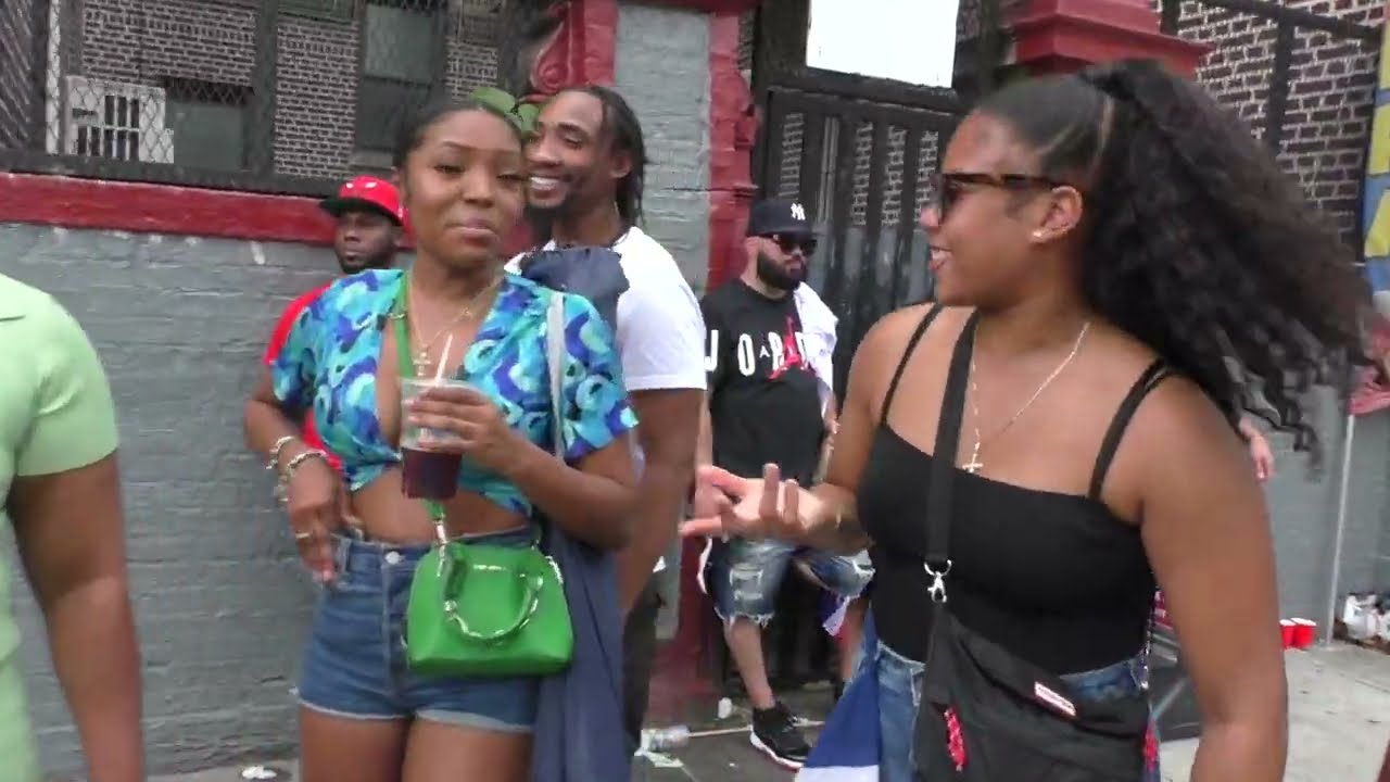 WALKING AT DOMINICAN BRONX ON DOMINICAN REPUBLIC DAY PARADE BRONX 2022 NEW YORK