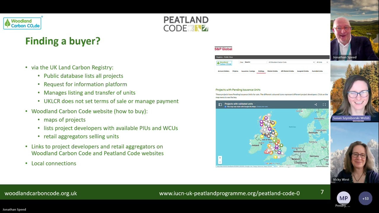 Woodland Carbon Code - Selling woodland and peatland units