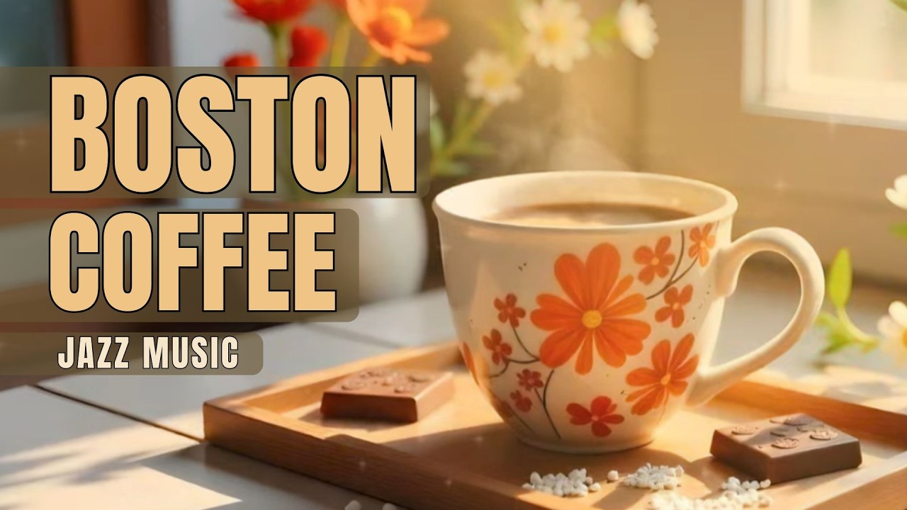 Boston Cozy Coffee Jazz ☕ Classic American Cafe Ambience (3 Hours)