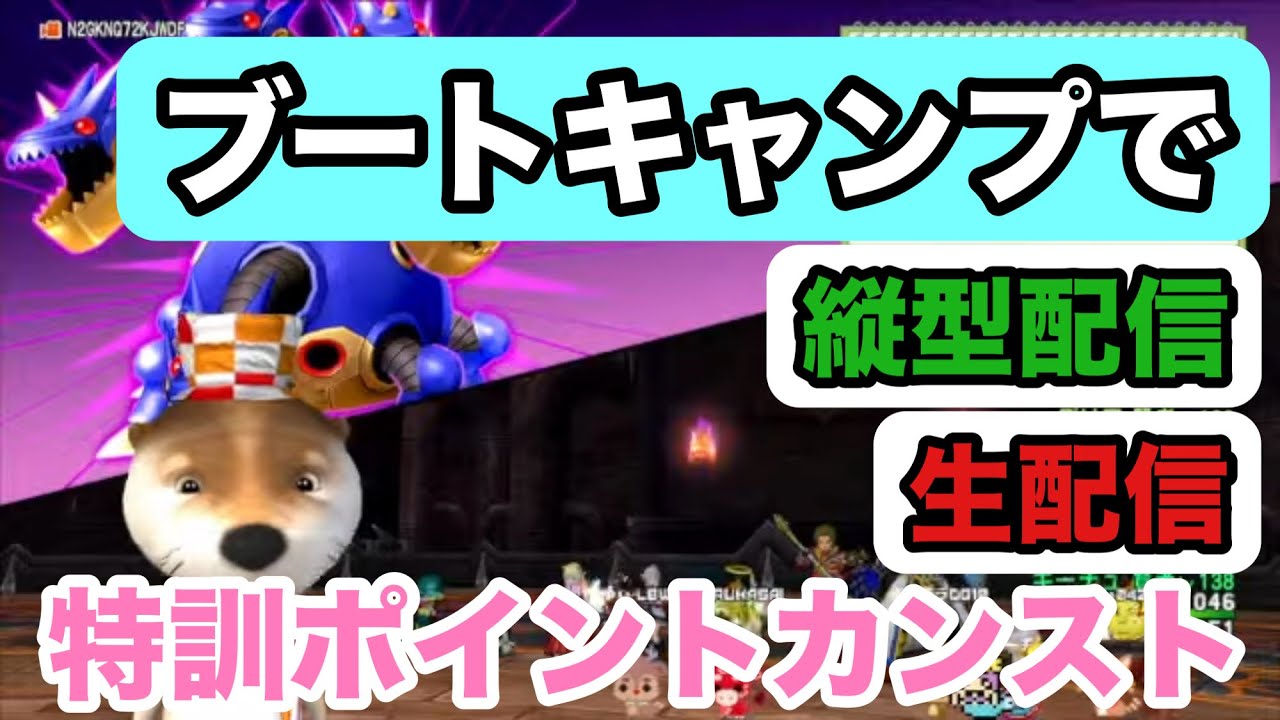 【縦型配信】[ドラクエ10生配信]No.337 ver7.6前期 ブートキャンプで特訓ポイントカンスト!ウィリーデ１サポ討伐など 2026年3月6日